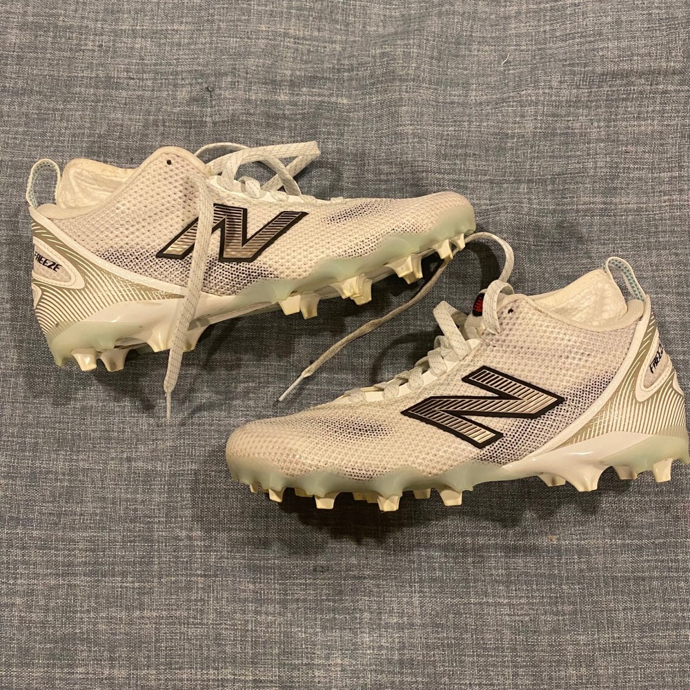 New Balance Freeze LX v2 Lacrosse Cleats Mens White Silver FREEZWT2 Size 7.5 - Picture 2 of 14